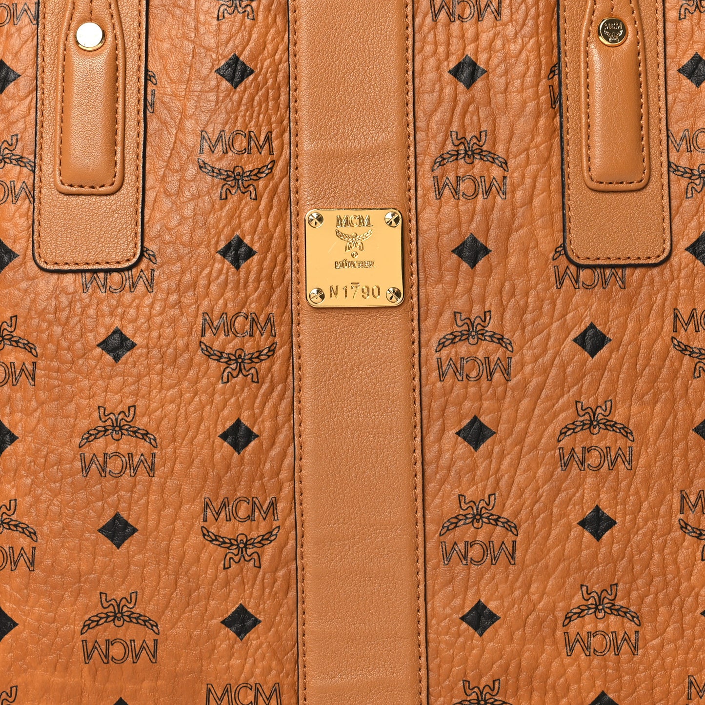 Visetos Medium Liz Reversible Shopper Tote Cognac