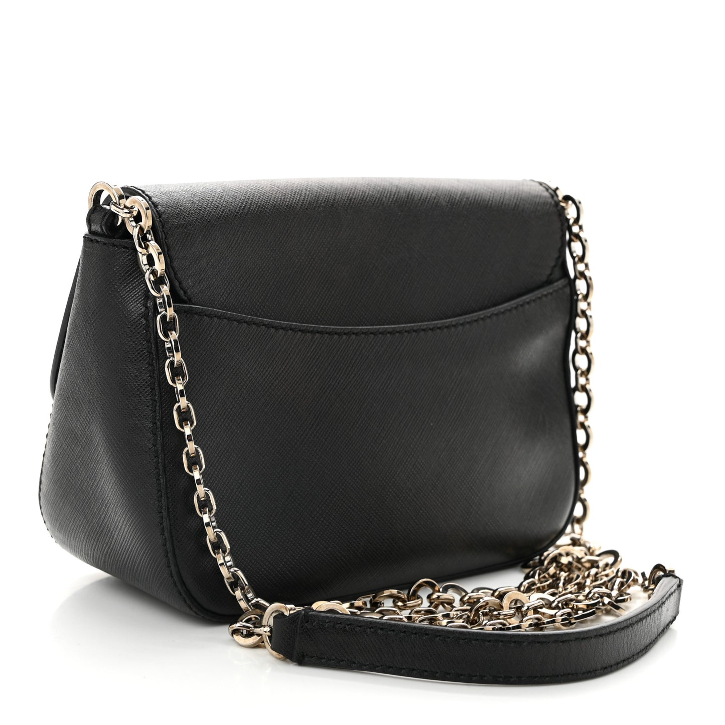 Saffiano Paris Crossbody Bag Black