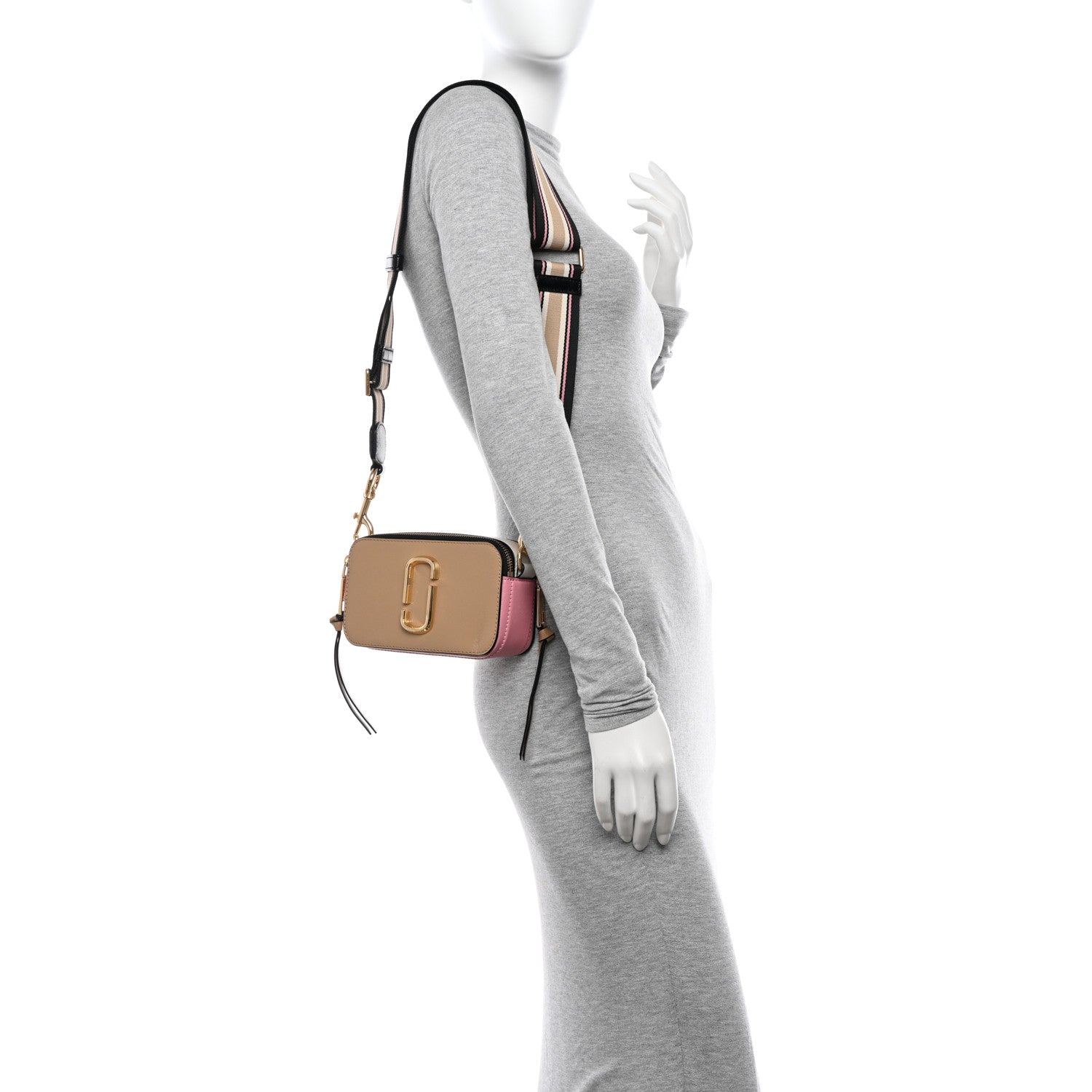 Marc Jacobs Saffiano Small Snapshot Camera Bag Beige Multicolor 2 of 10