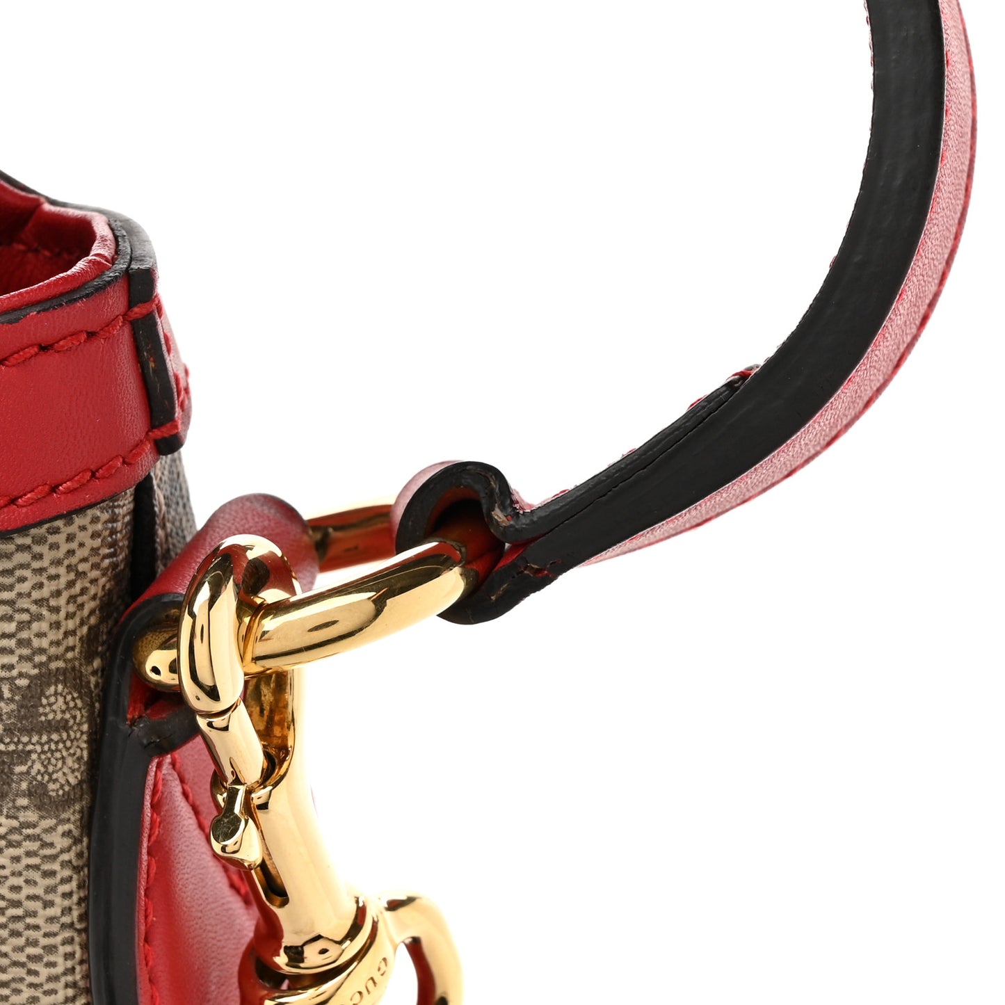 GG Supreme Monogram Linea A Hobo Red