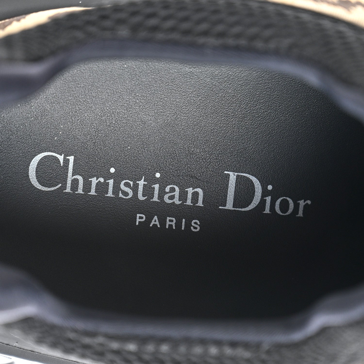 Christian Dior Technical Fabric Nylon Leopard Print Womens D-Wander Sneakers Black 8 of 9