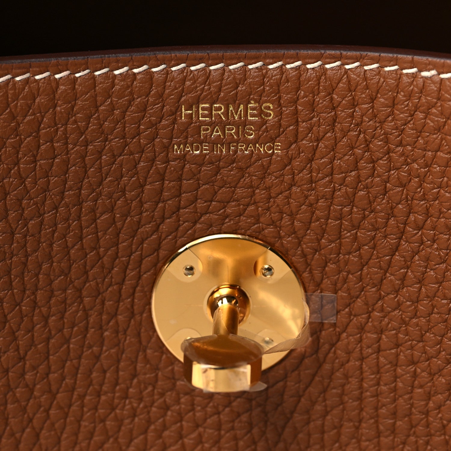 Hermes Taurillon Clemence Lindy 30 Gold 6 of 11