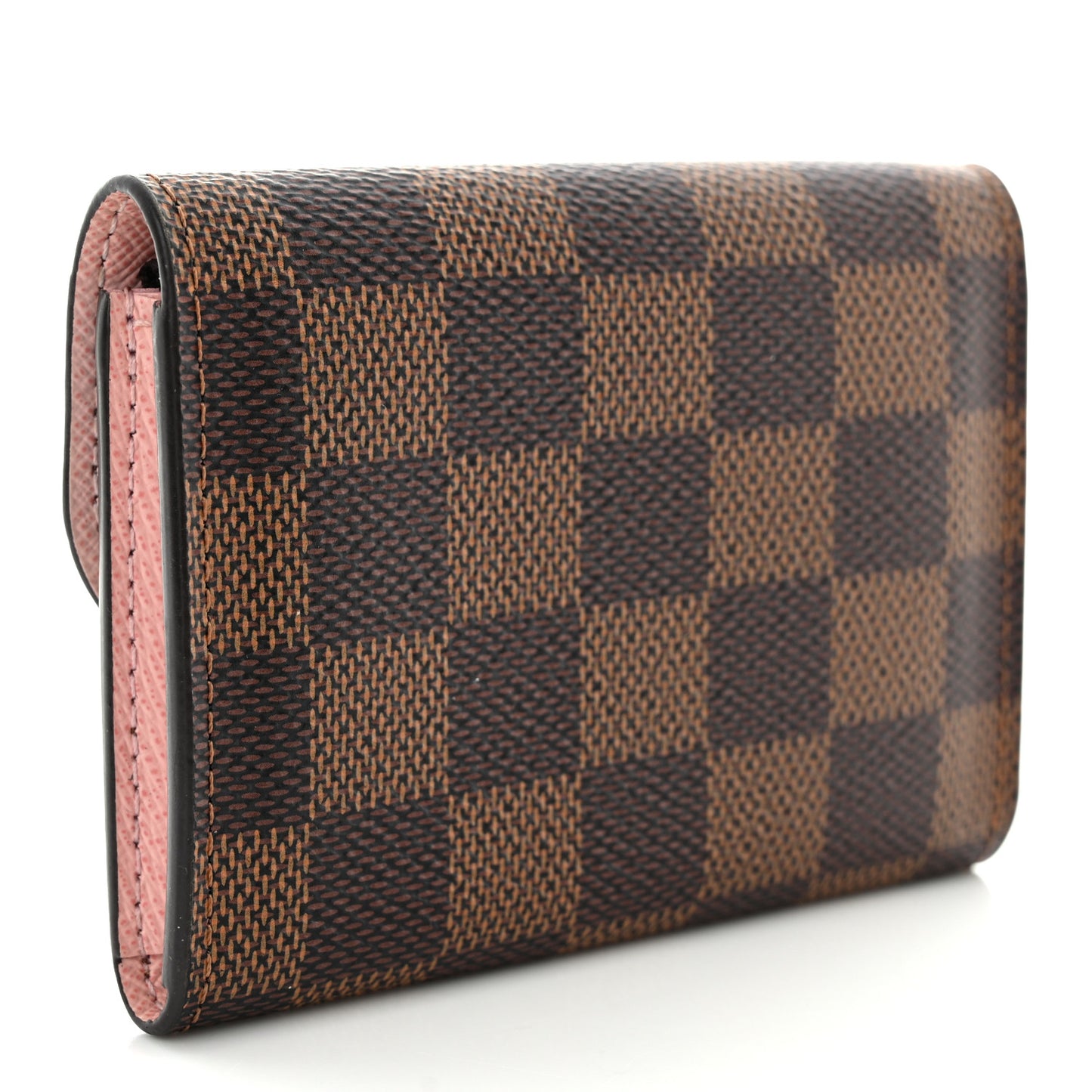 Damier Ebene Rosalie Coin Purse Rose Ballerine