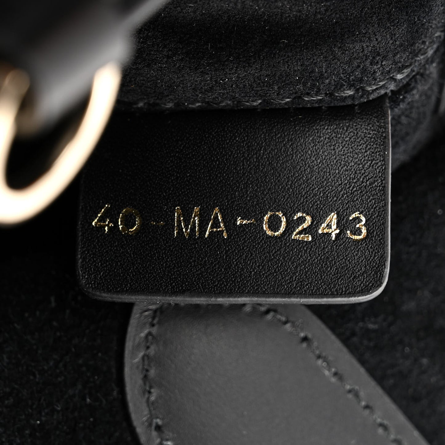 Calfskin Macrocannage Small Toujours Black