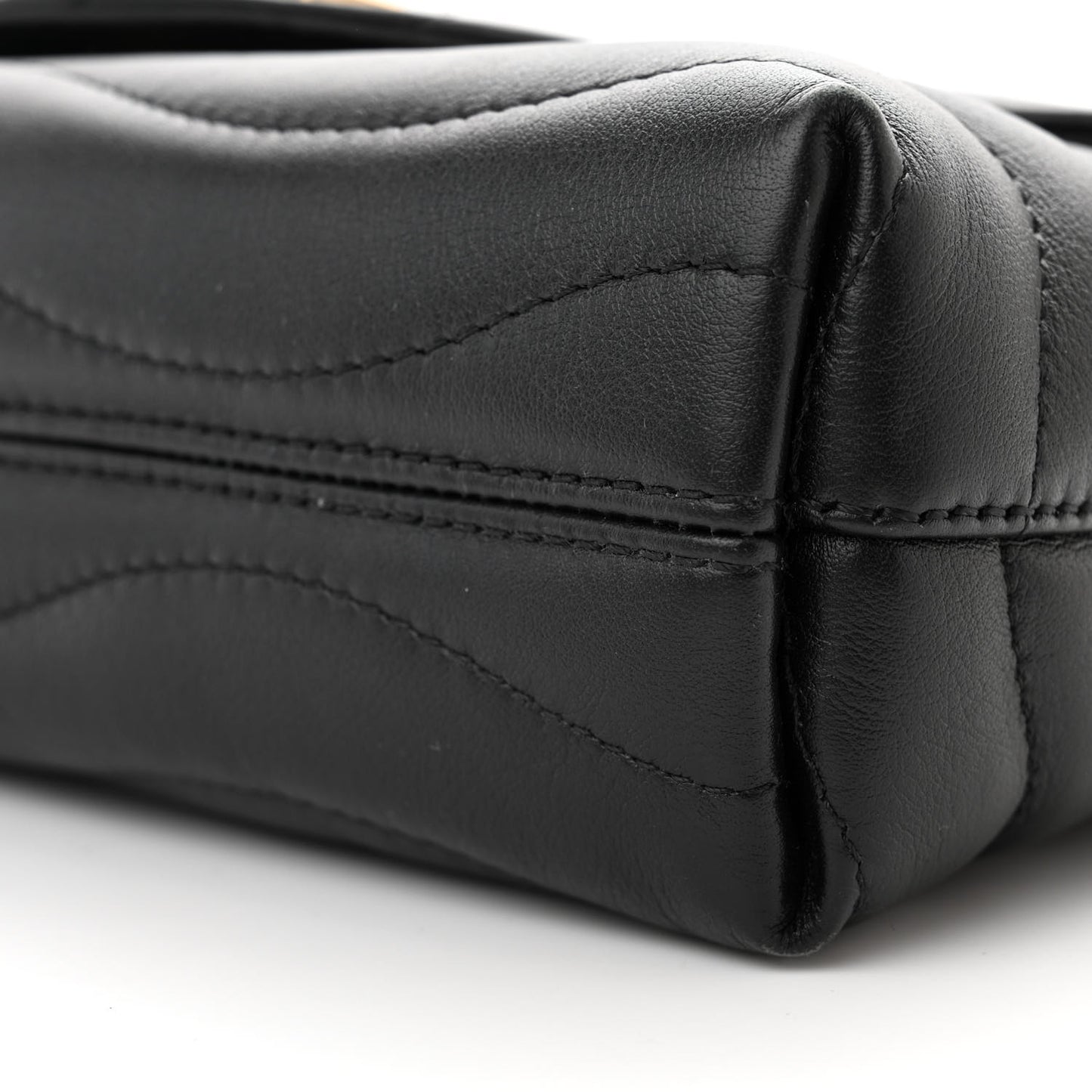 Calfskin LV New Wave Chain Bag Black