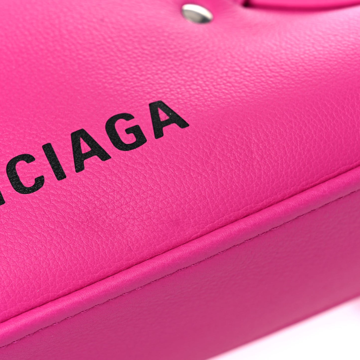 Calfskin XS Triangle Duffle Acid Pink