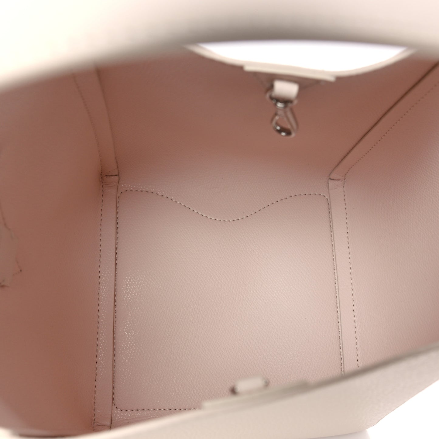 Calfskin Spiked Mini Cabachic Mini Bucket Bag Leche