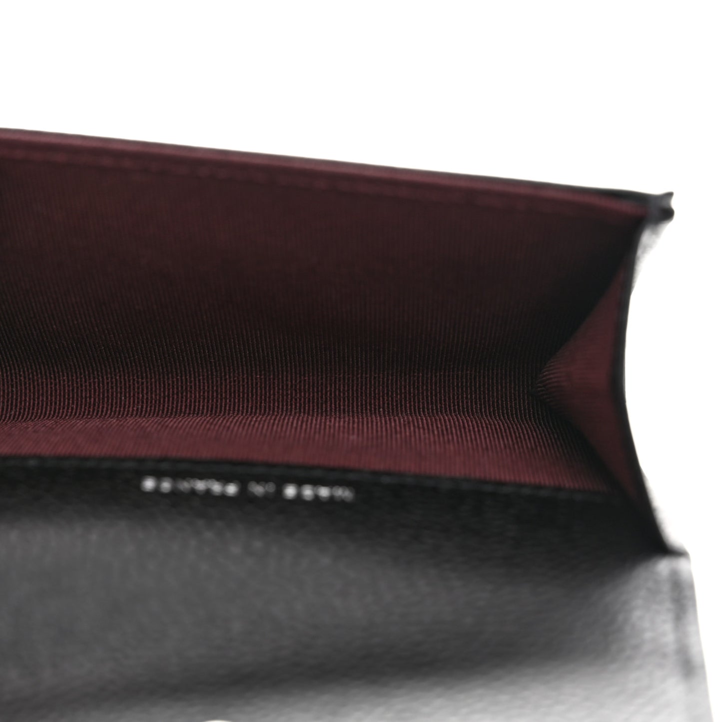 Caviar Quilted Flap Card Holder Wallet Black