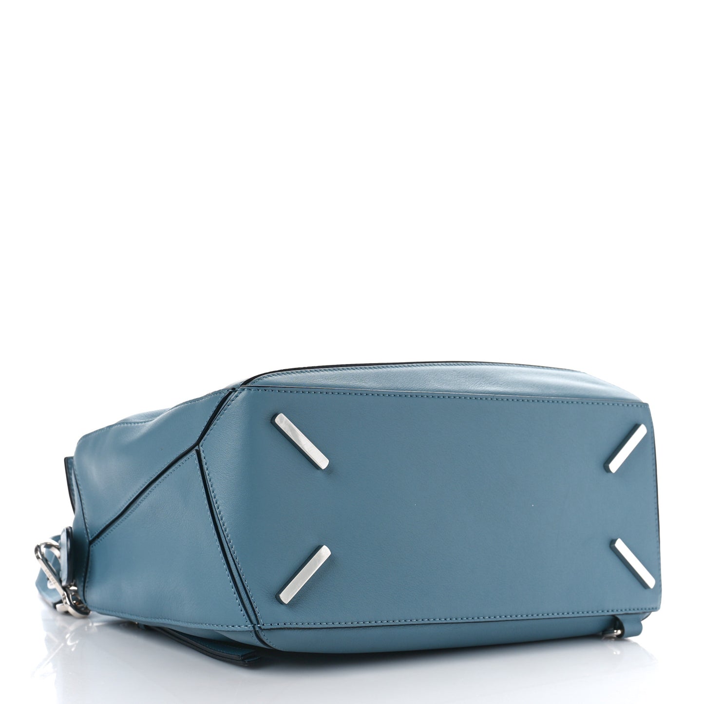 Calfskin Medium Puzzle Bag Stone Blue