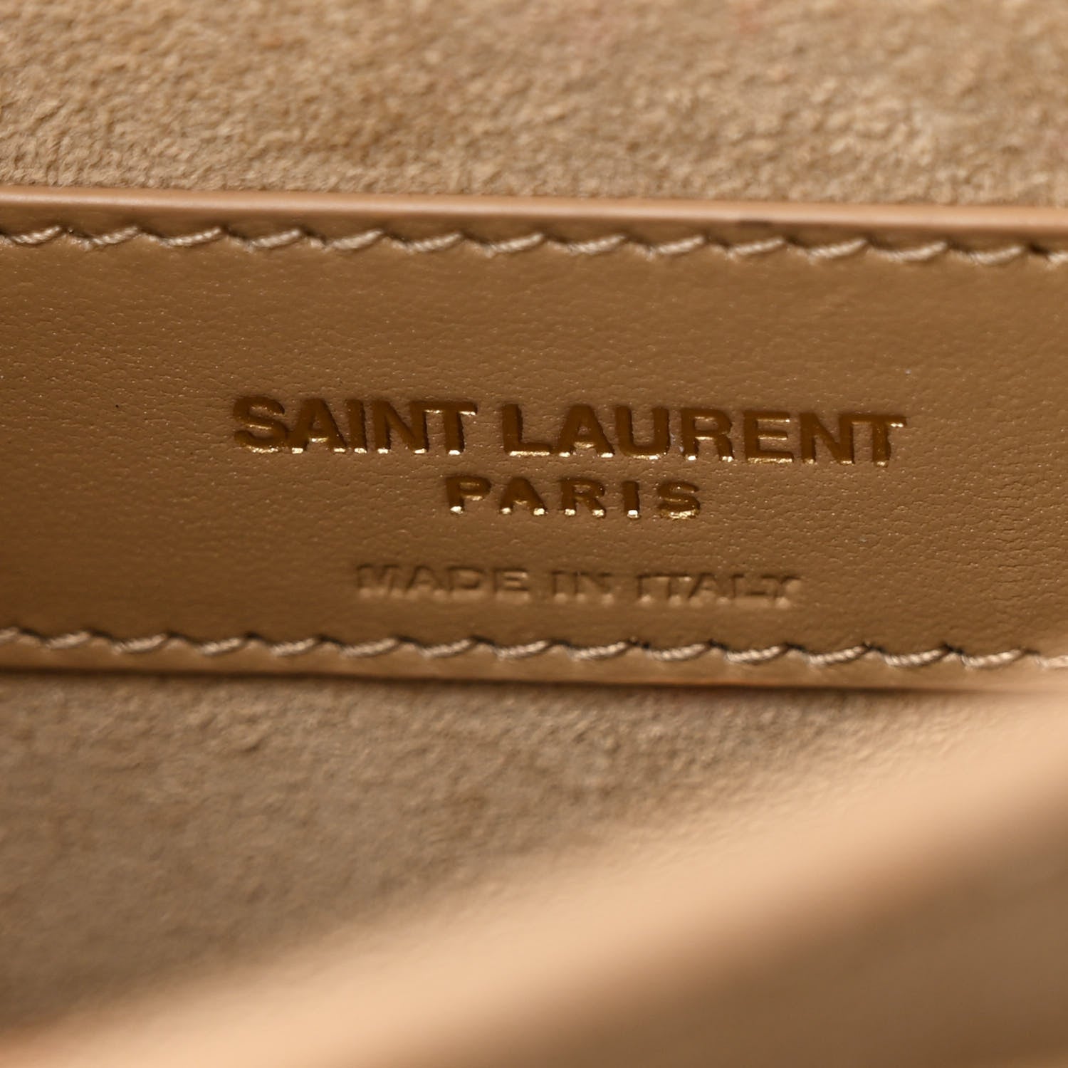 Saint Laurent Calfskin Medium Monogram Sunset Dark Beige 7 of 13