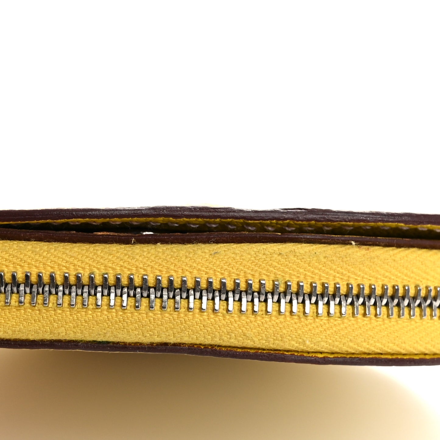 Chevre Mysore Mini In-The-Loop Card Holder Jaune De Naples