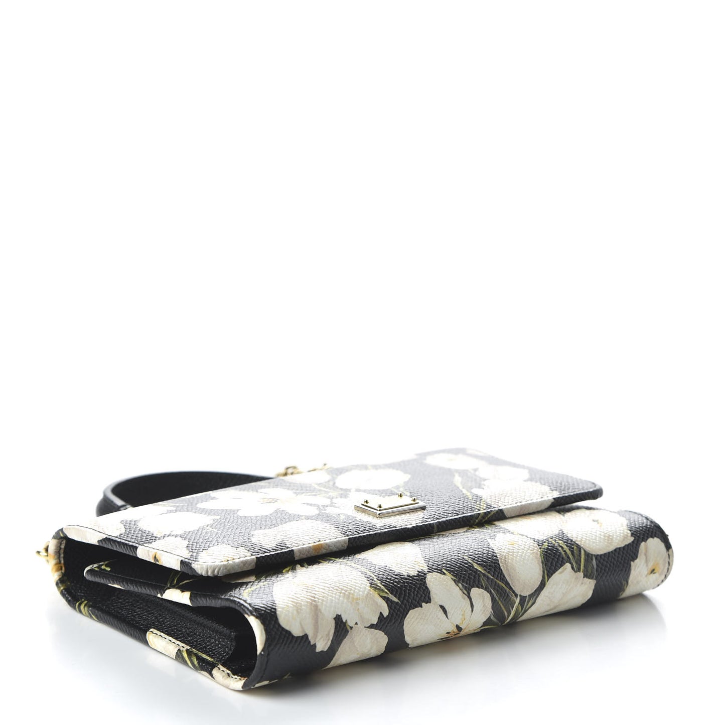 Dauphine Tulip Print Mini Von Bag Black