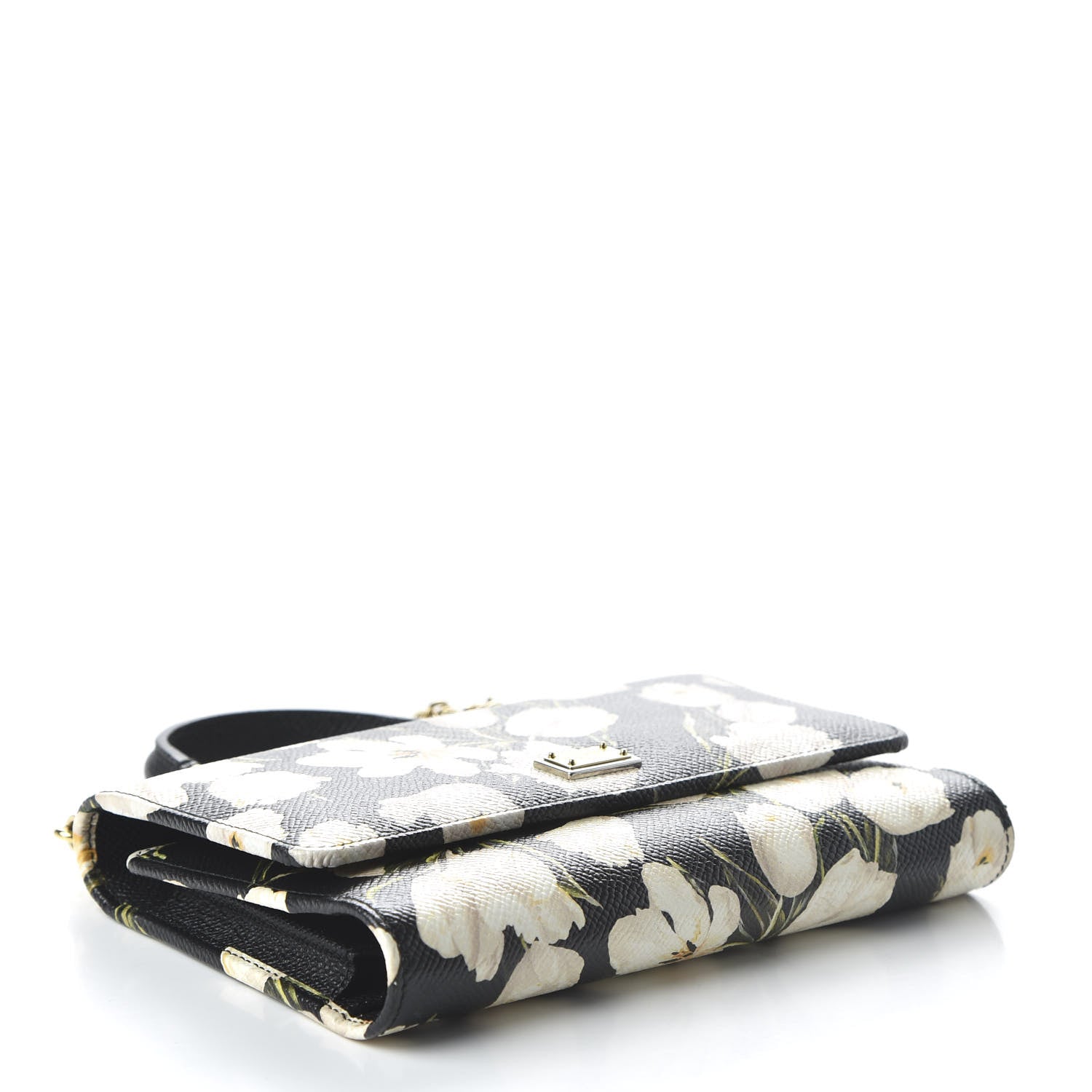 Dolce & Gabbana Dauphine Tulip Print Mini Von Bag Black 6 of 19