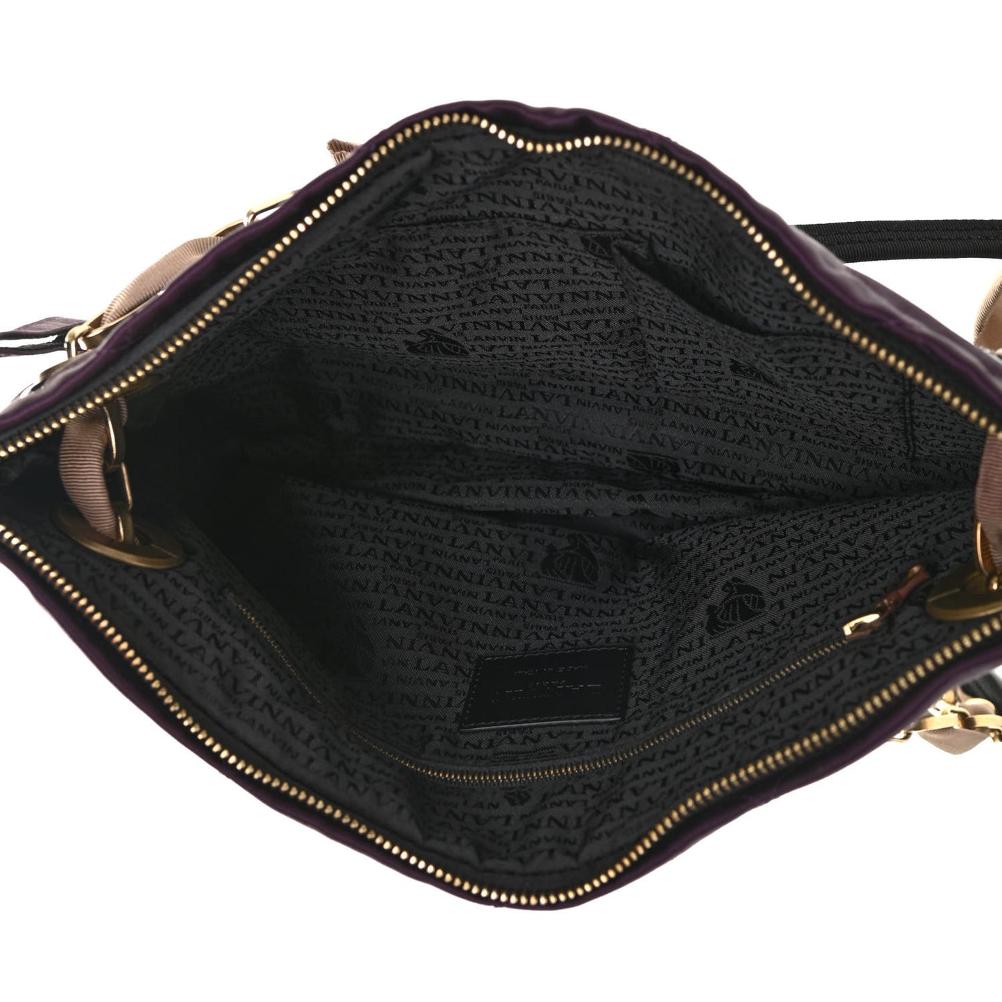 Satin Amalia Medium Shoulder Bag Violet