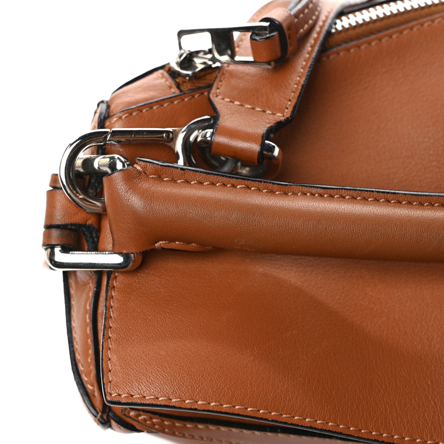 Calfskin Medium Puzzle Bag Tan