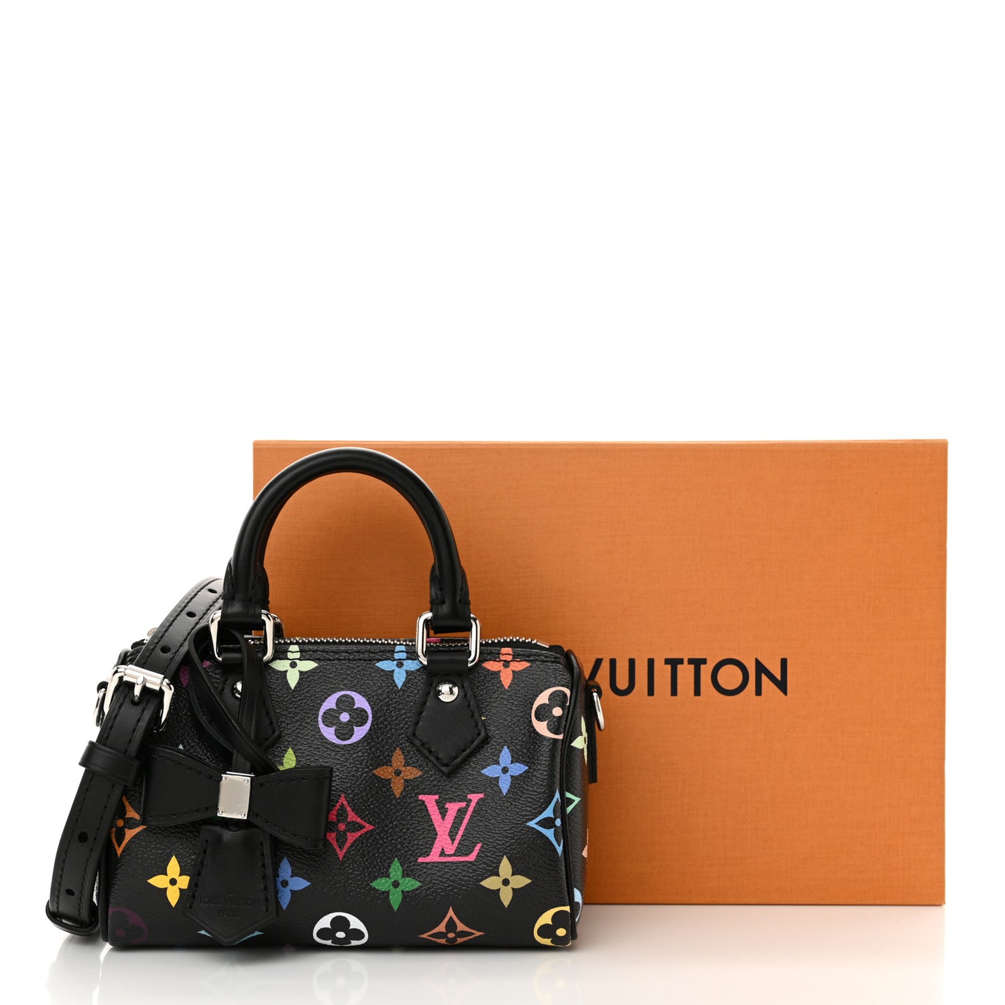 LV X TM Monogram Multicolor Nano Speedy Black