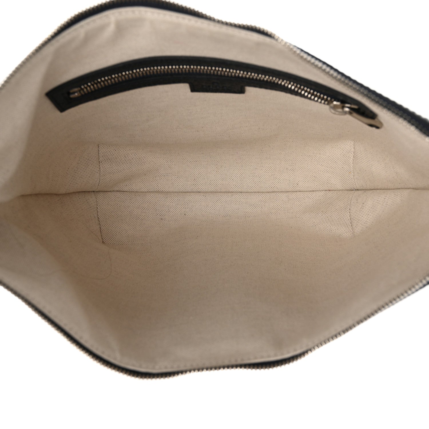 Gucci GG Supreme Monogram Textured Dollar Calfskin Web Small Ophidia Half Moon Hobo Beige Blue 5 of 12