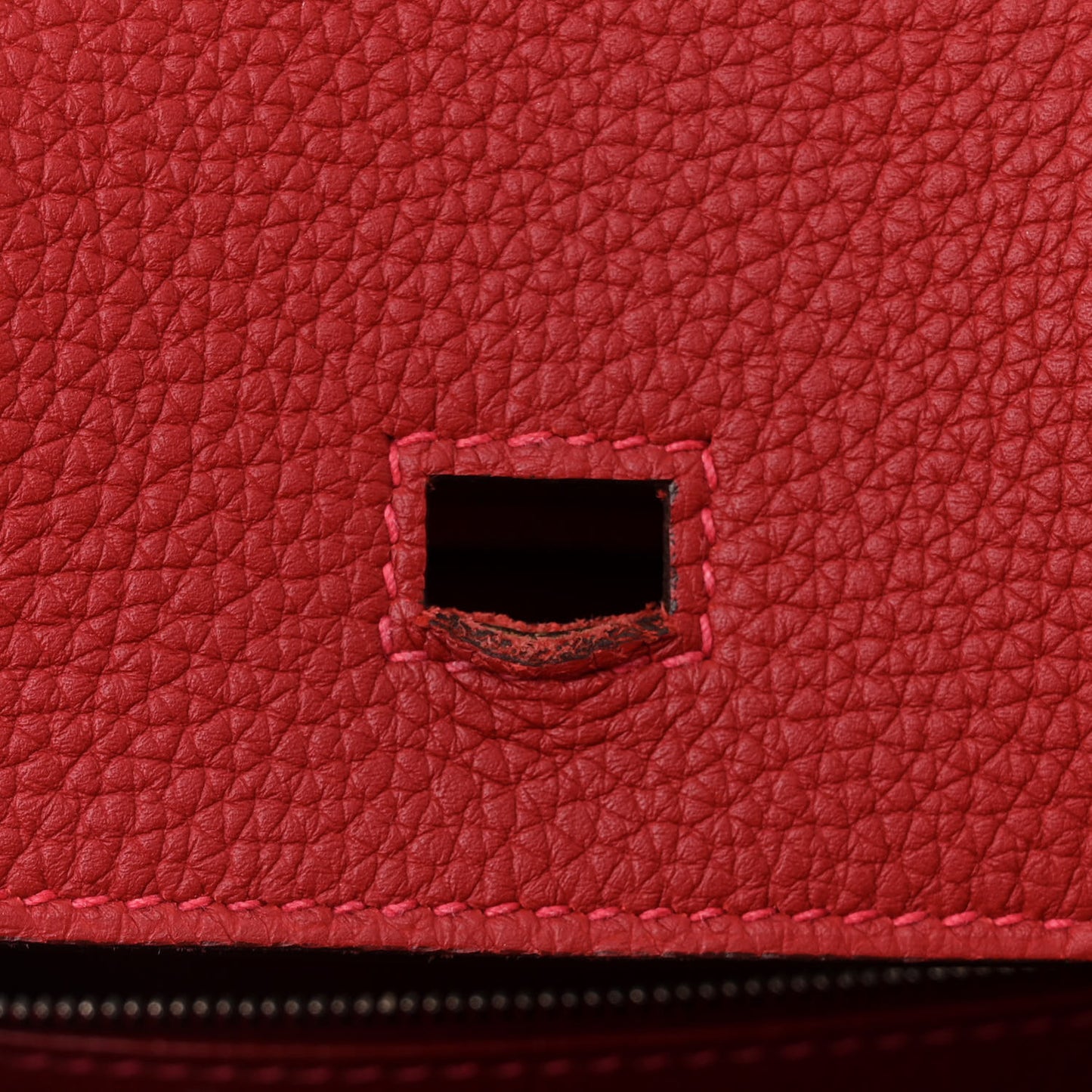 Taurillon Clemence Birkin 30 Rouge Piment