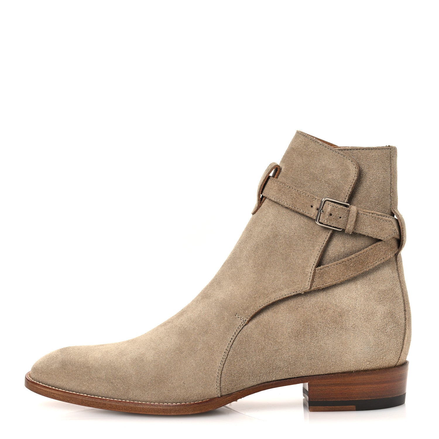 Saint Laurent Jodhpur Suede Mens Wyatt 30 Boots 41 New Sigaro
