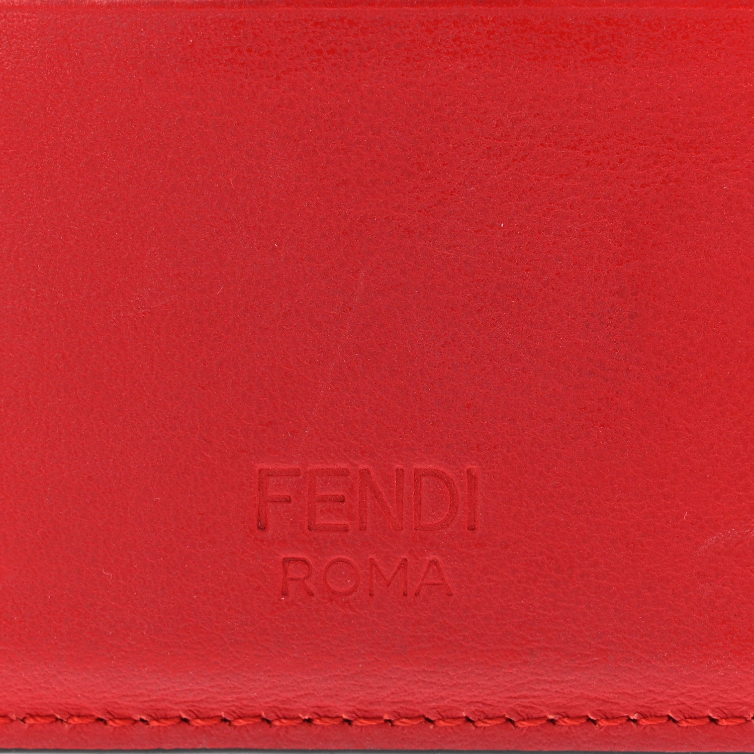 Fendi Vitello Century Face No Words Card Holder Fragola 6 of 10