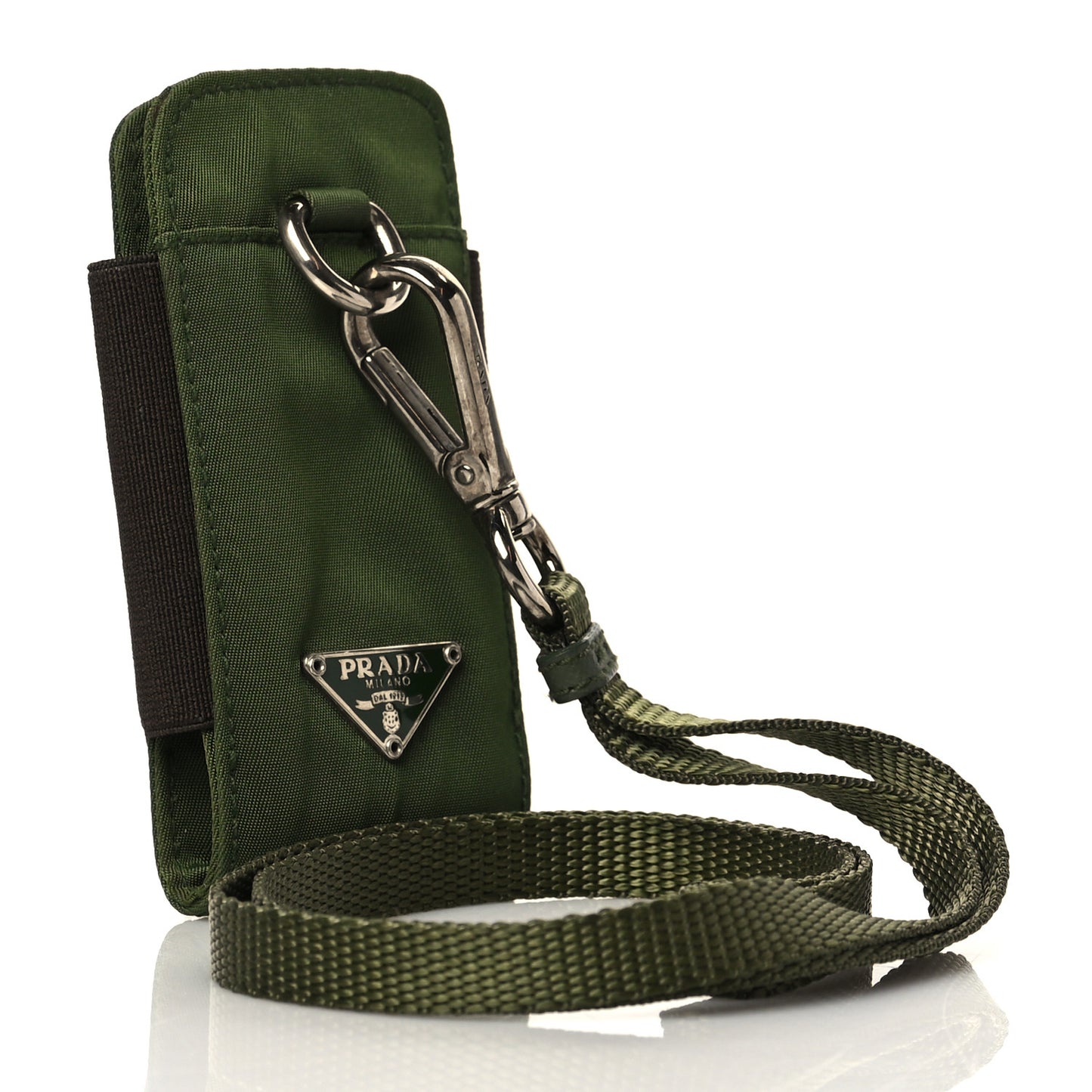Nylon Phone Case Pouch Green