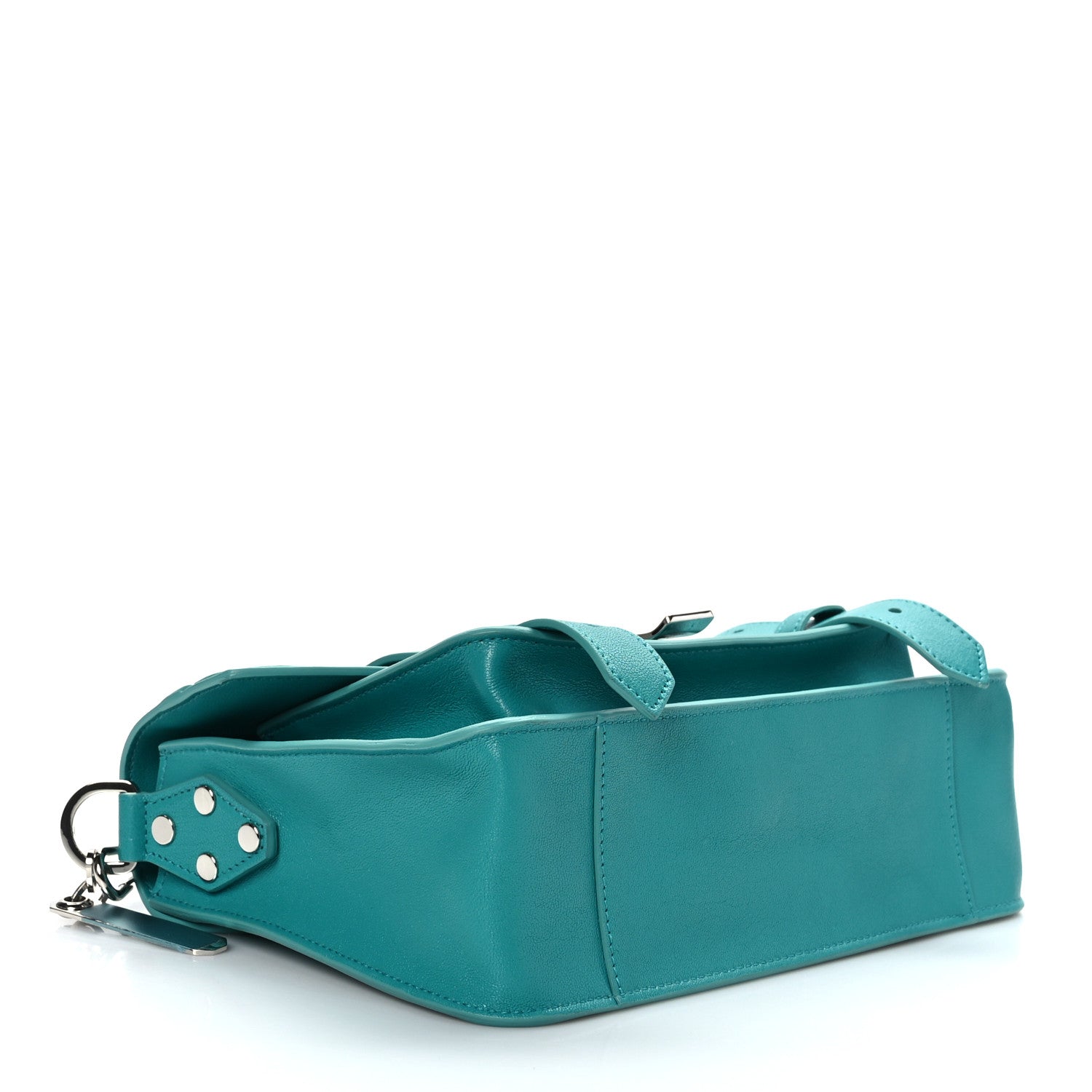 Proenza Schouler Lambskin Tiny PS1 Satchel Teal 4 of 8