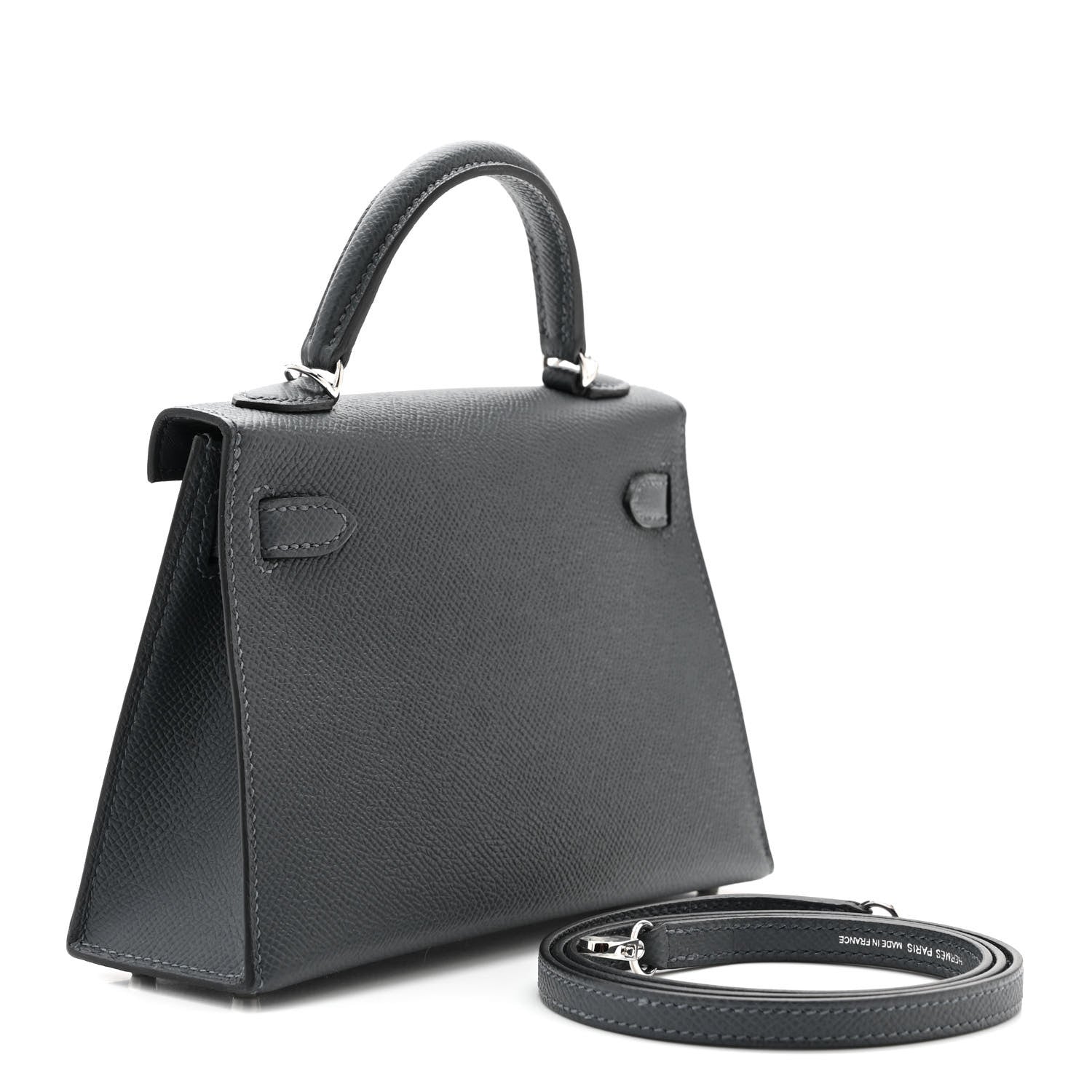 Hermes Epsom Mini Kelly Sellier 20 Gris Misty 3 of 11