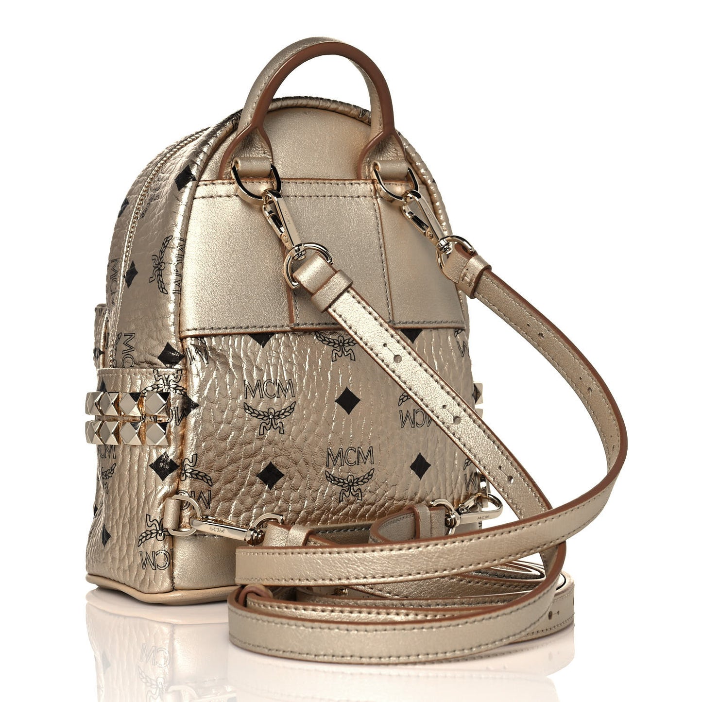Visetos Side Stud X-Mini Stark Backpack Berlin Gold