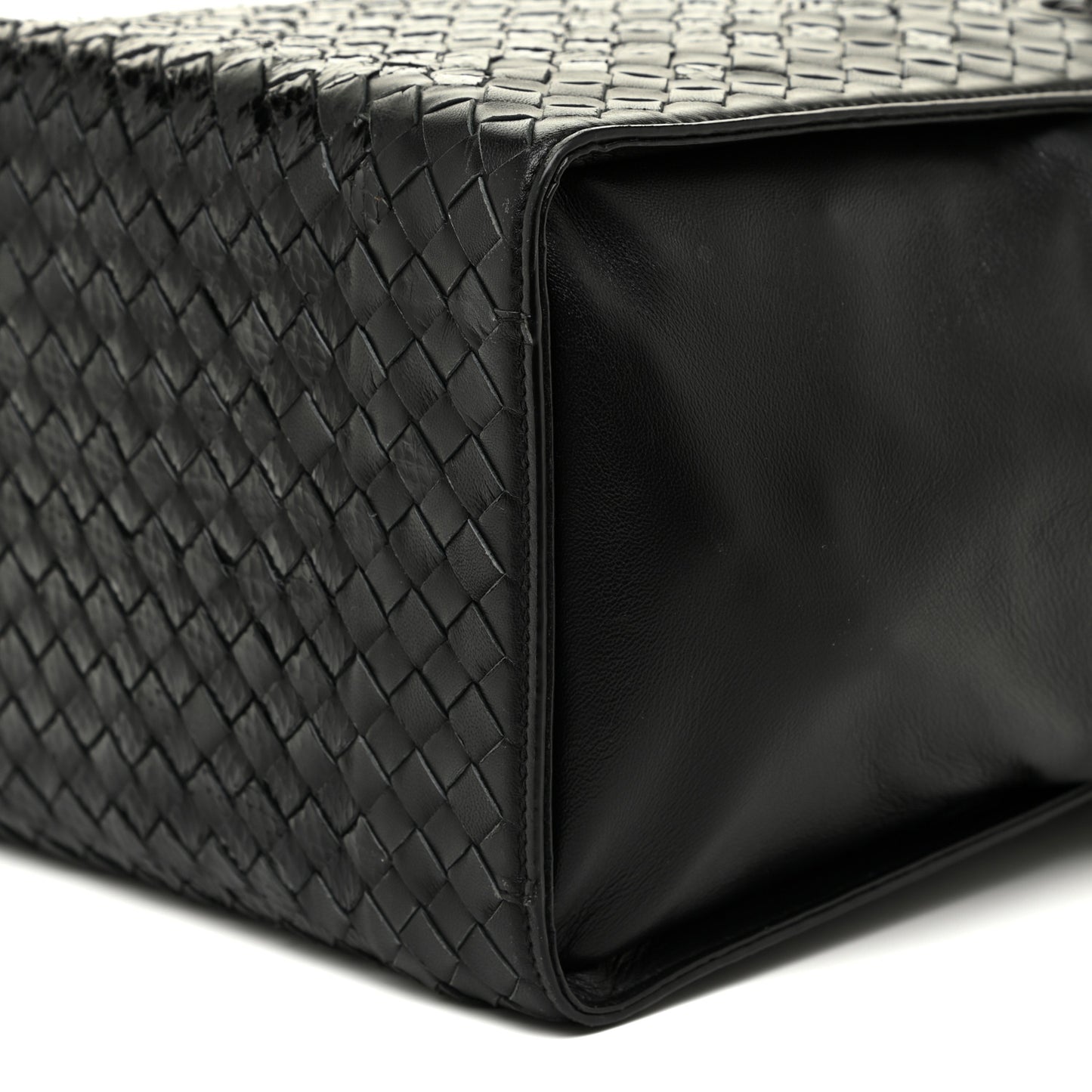 Nappa Ayers Intrecciato Small Tote Nero Black