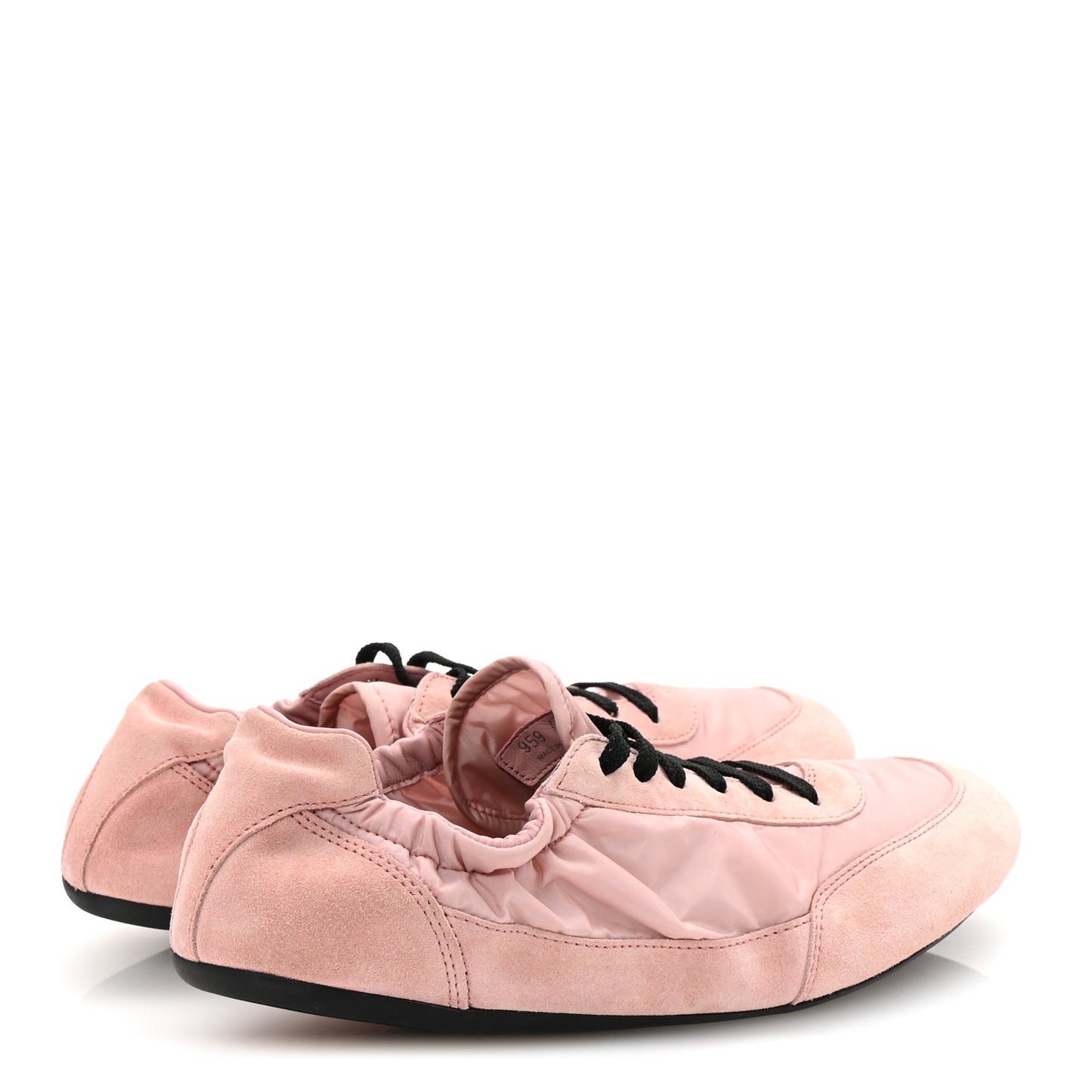 Re-Nylon Suede Collapse Sneakers 40 Pink
