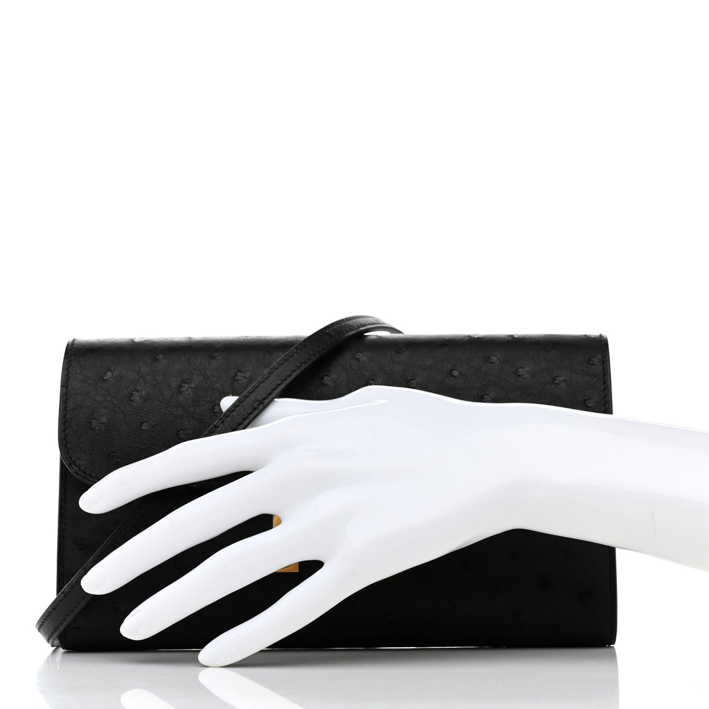 Ostrich Constance Long Wallet To Go Black