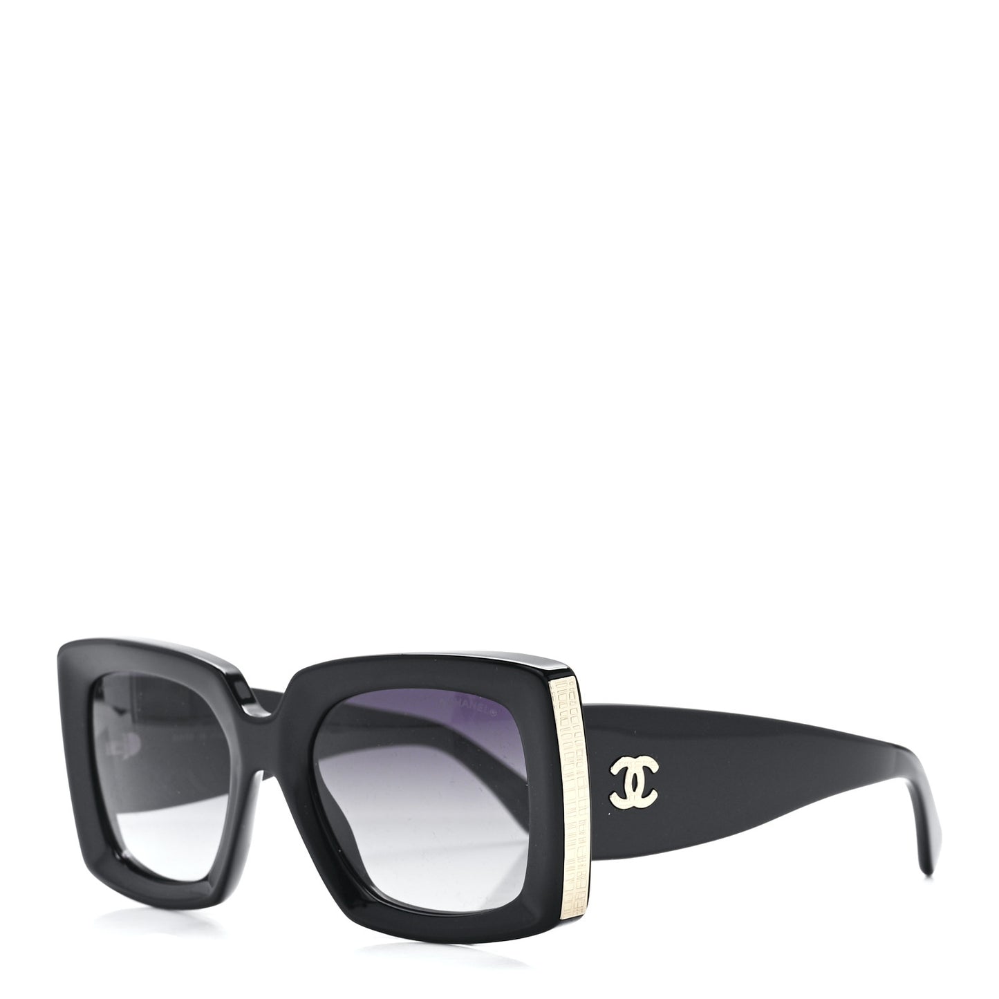 Acetate Rectangle Sunglasses 5435 Black