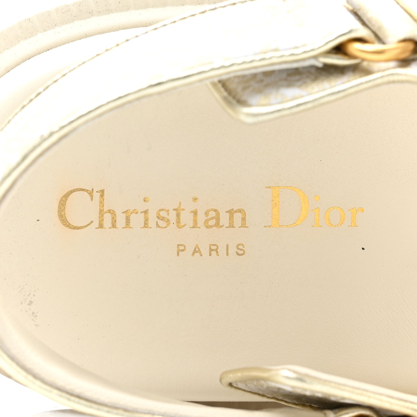 Technical Fabric Jacquard Dioract Sandals 40 White Gold