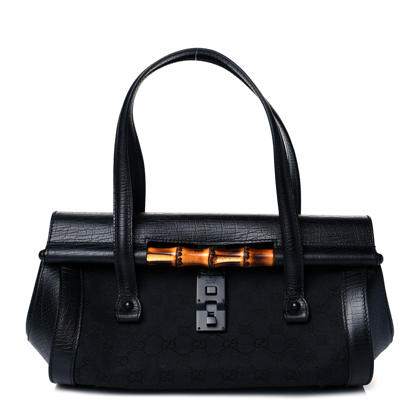 Monogram Bamboo Bullet Bag Black