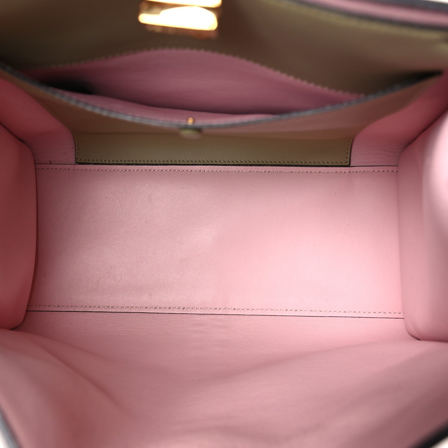 Fendi Vitello Seta Century Medium Peekaboo X-Lite Fango Mandorlo 5 of 8