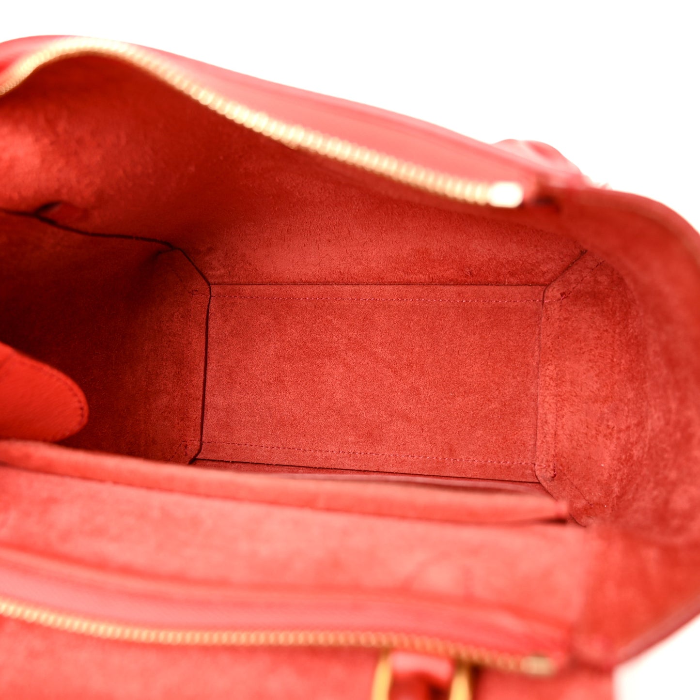 Grained Calfskin Micro Belt Bag Coral