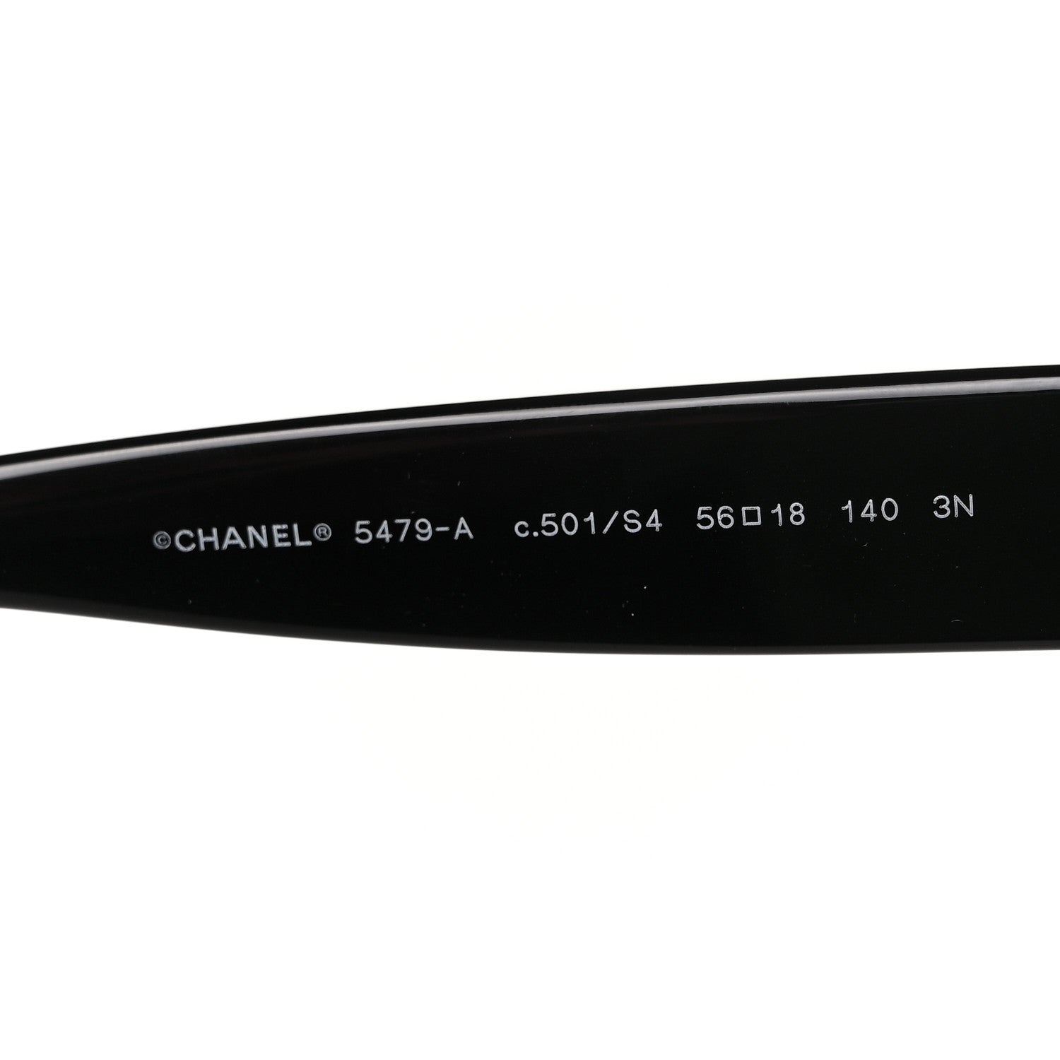 Chanel Acetate Square Heart Sunglasses 5479-A Black 6 of 7