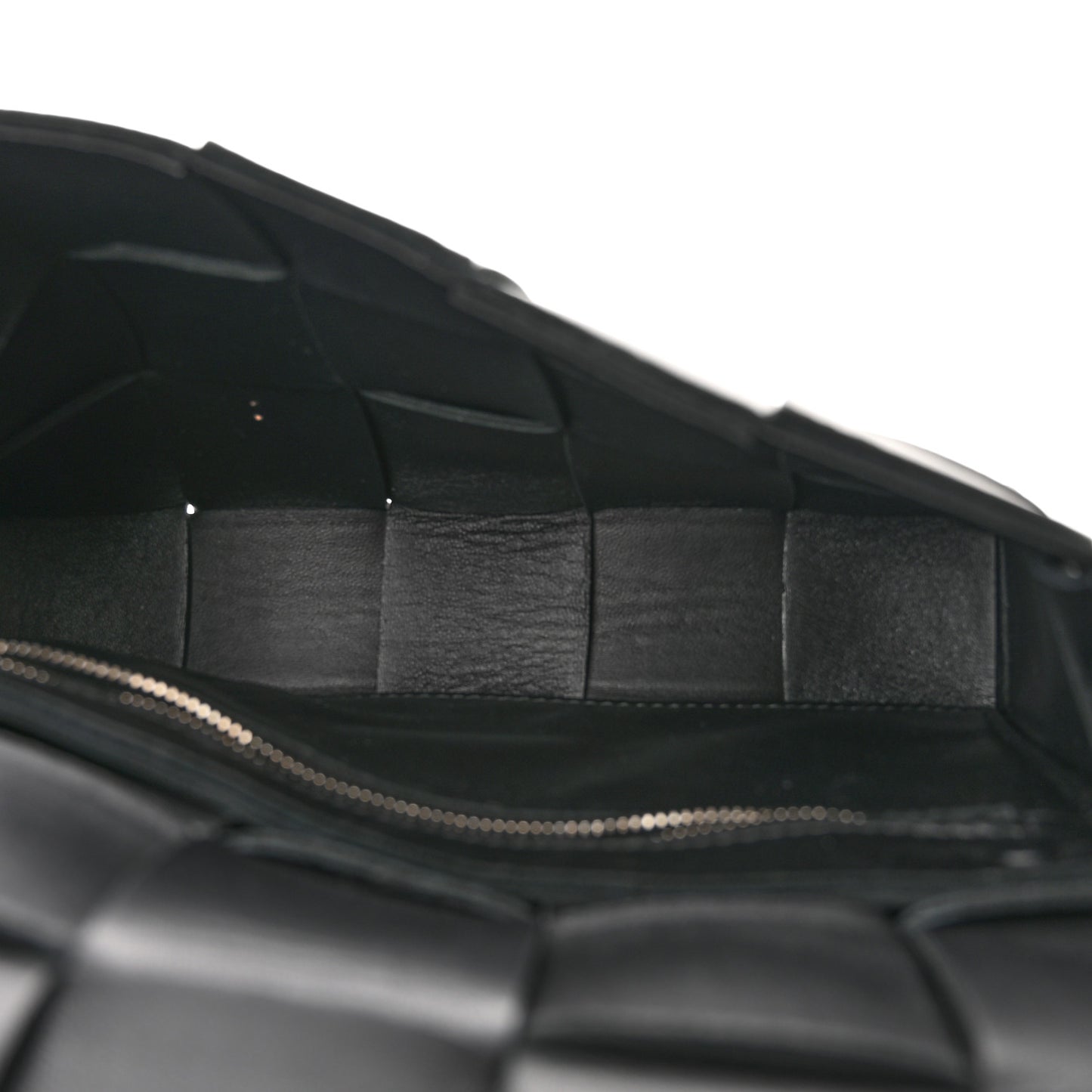 Lambskin Maxi Intrecciato Cassette Crossbody Bag Black
