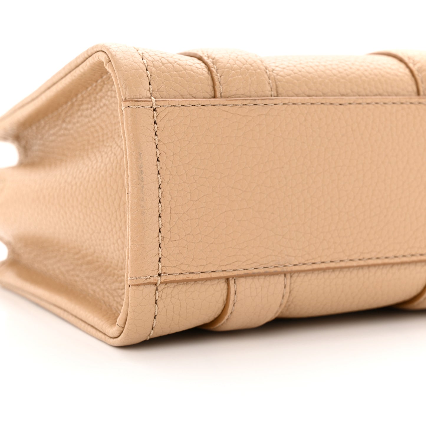 Grained Calfskin Mini The Tote Bag Camel