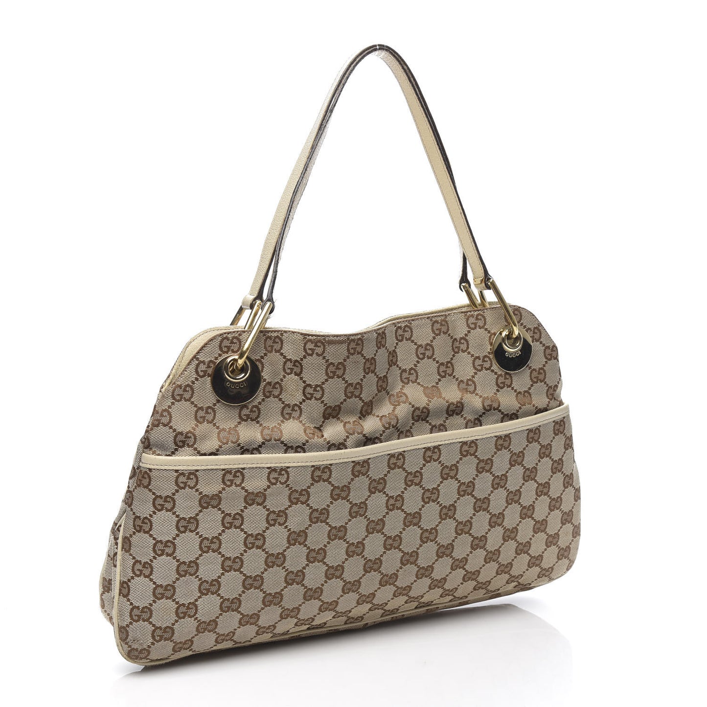 Monogram Medium Eclipse Shoulder Bag Off White