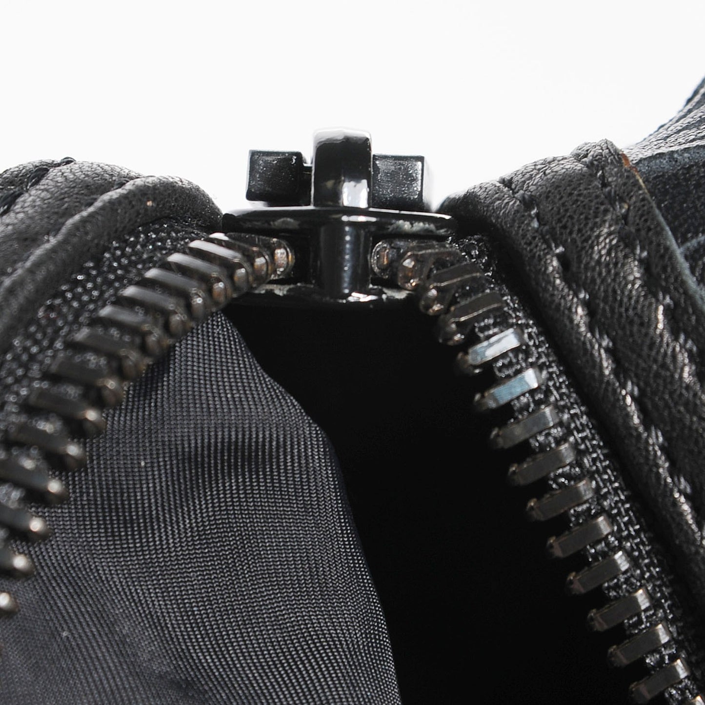 Leather Laser Cut Rocco Duffel Black Black Nickel Hardware