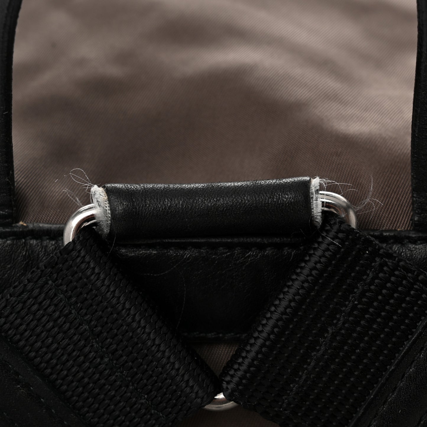Nylon Vela Small Backpack Fumo Black