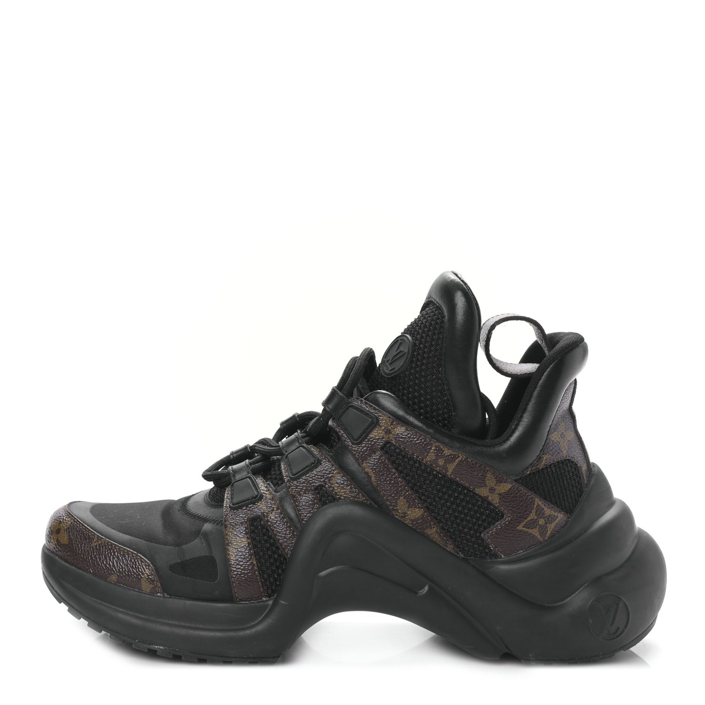 Calfskin Patent Monogram LV Archlight Sneakers 40 Black