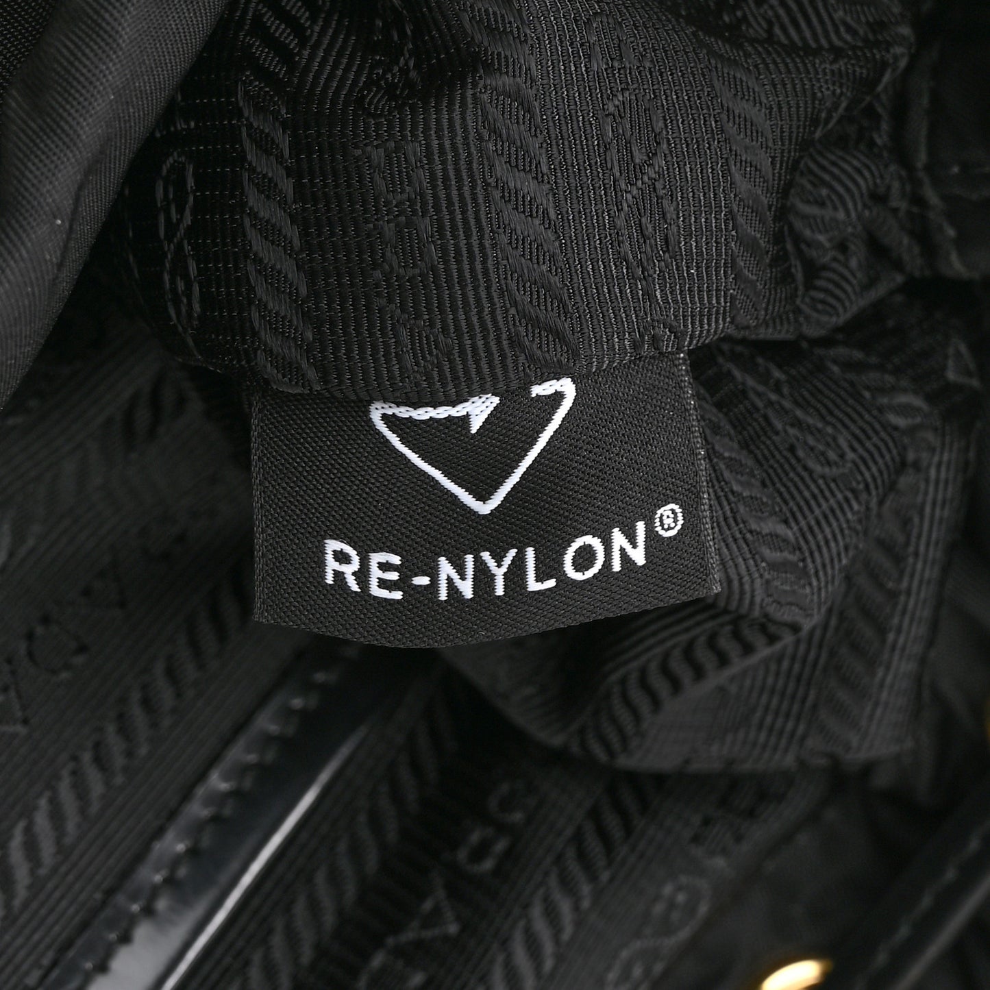 Re-Nylon Tessuto Brushed Calfskin Backpack Black
