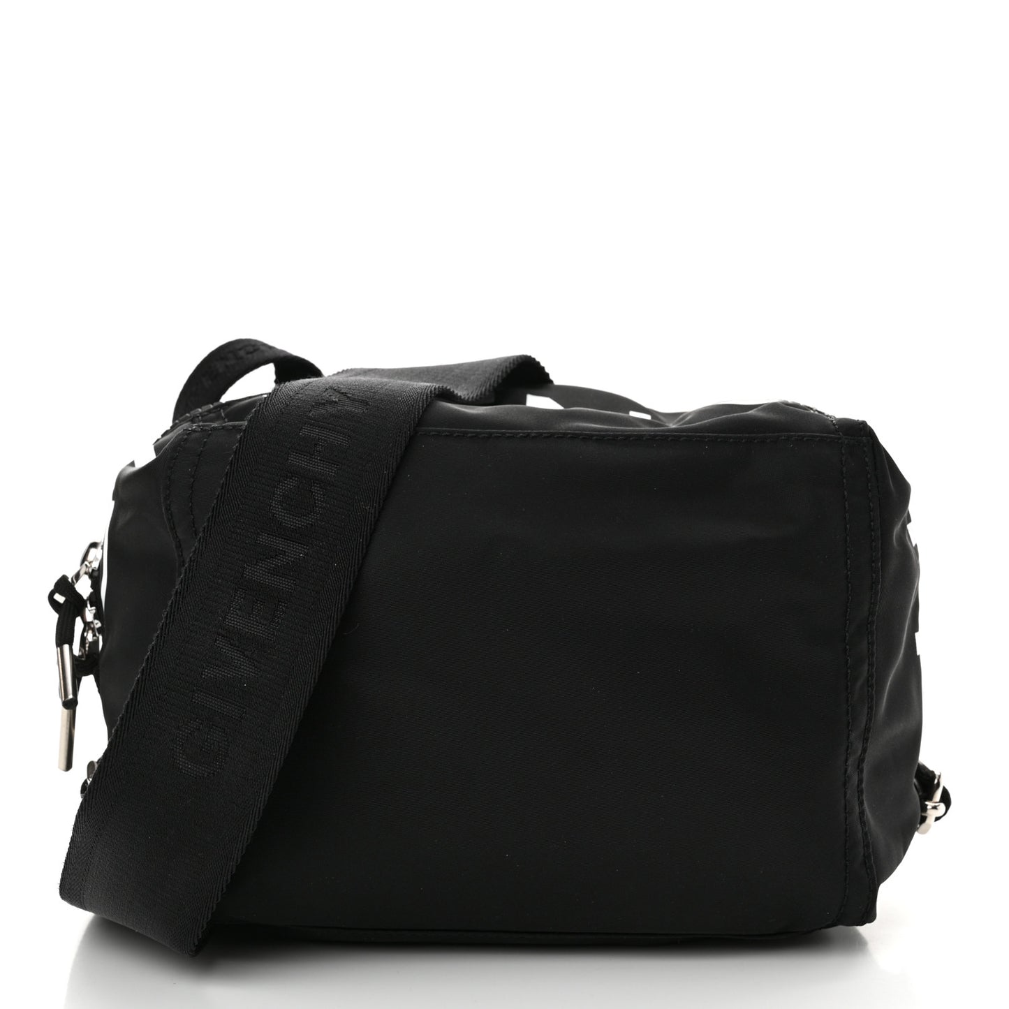 Nylon Small Pandora Mens Crossbody Black White