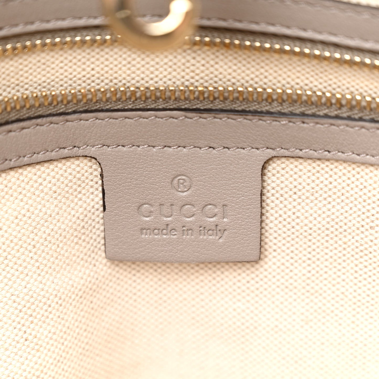 Patent Microguccissima Medium Nice Tote Storm Grey