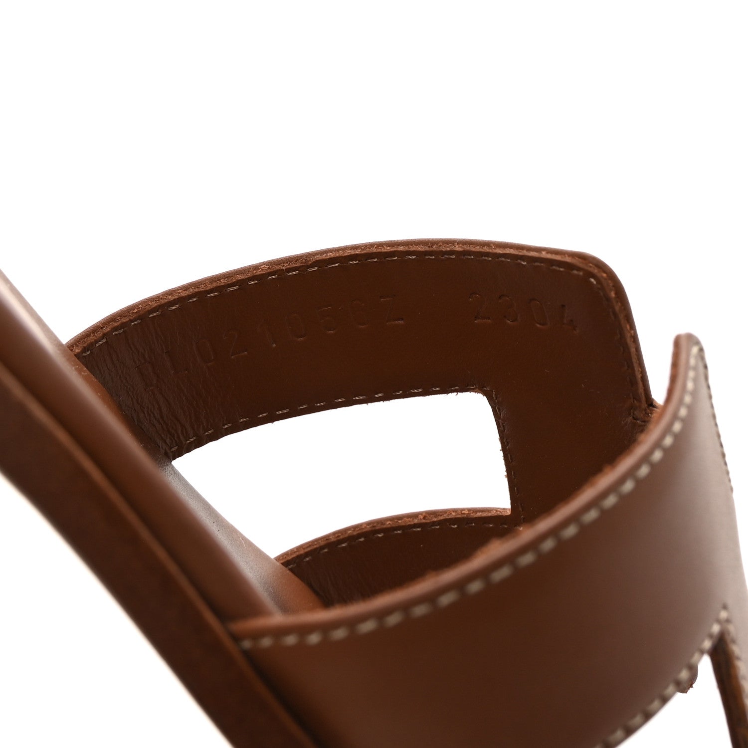 Hermes Box Calfskin Oran Sandals 37 Gold 9 of 9