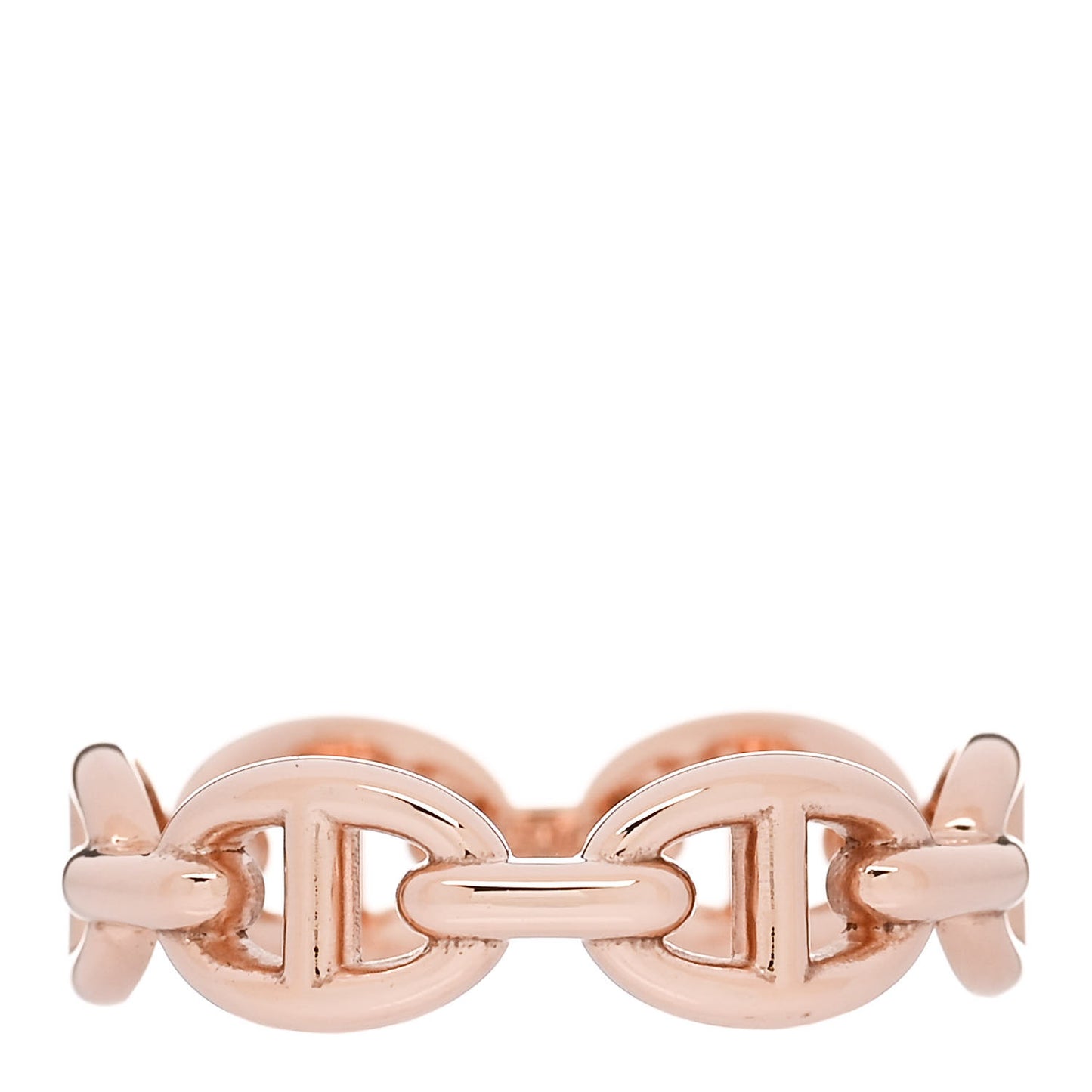 18K Rose Gold PM Chaine d'Ancre Enchainee Ring 55 7.25