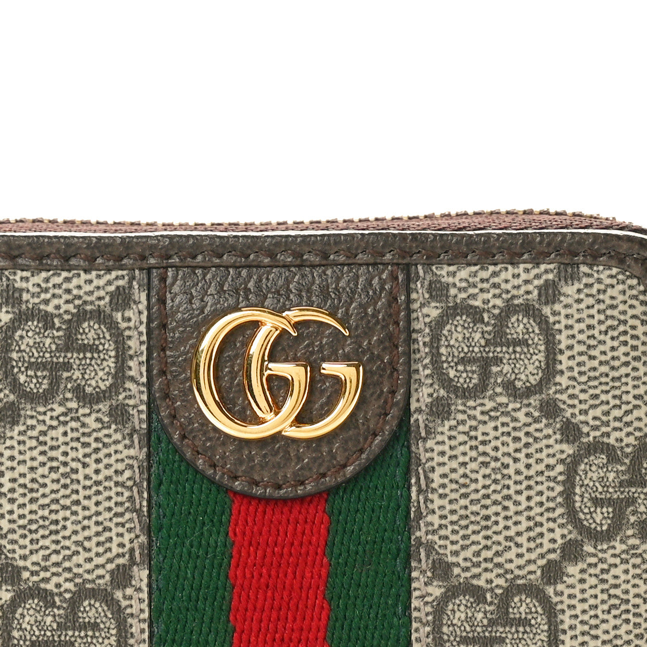 GG Supreme Monogram Web Ophidia Playing Card Case Beige New Acero