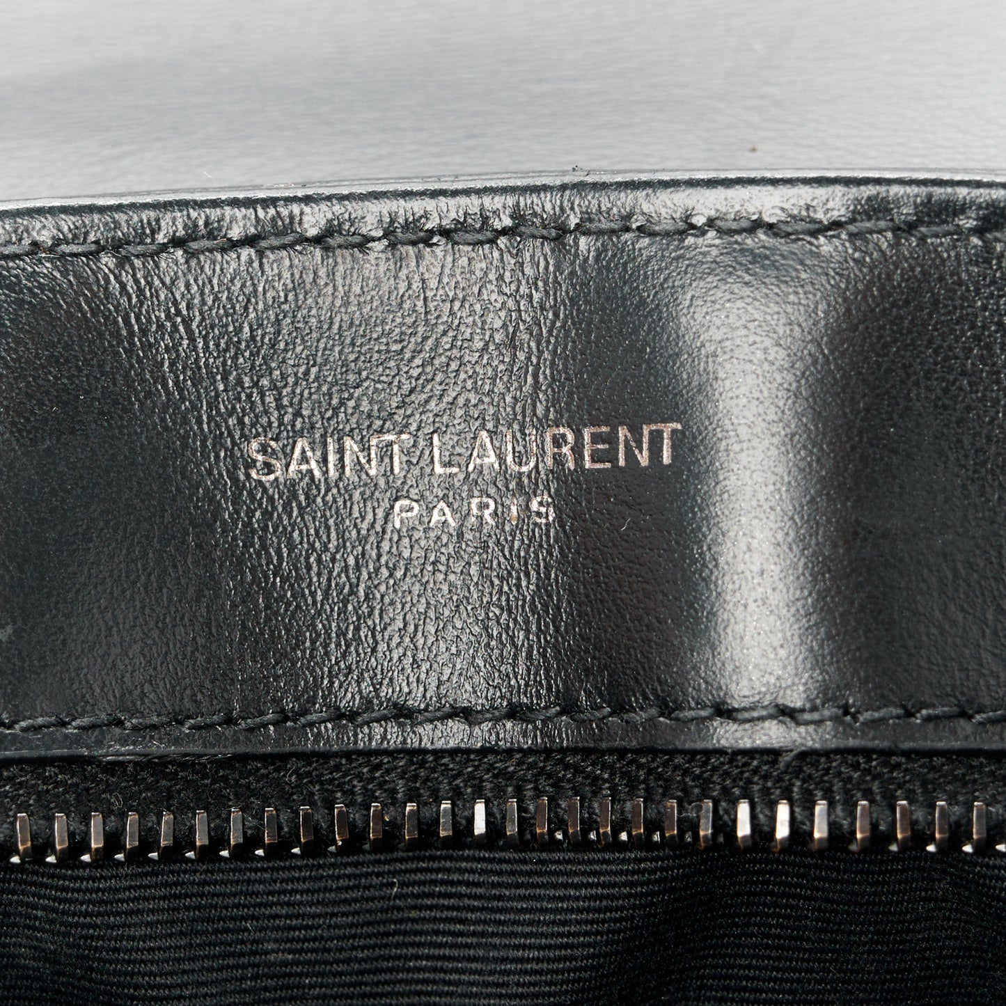 Calfskin Y Quilted Monogram Monochrome Toy Loulou Crossbody Bag Black